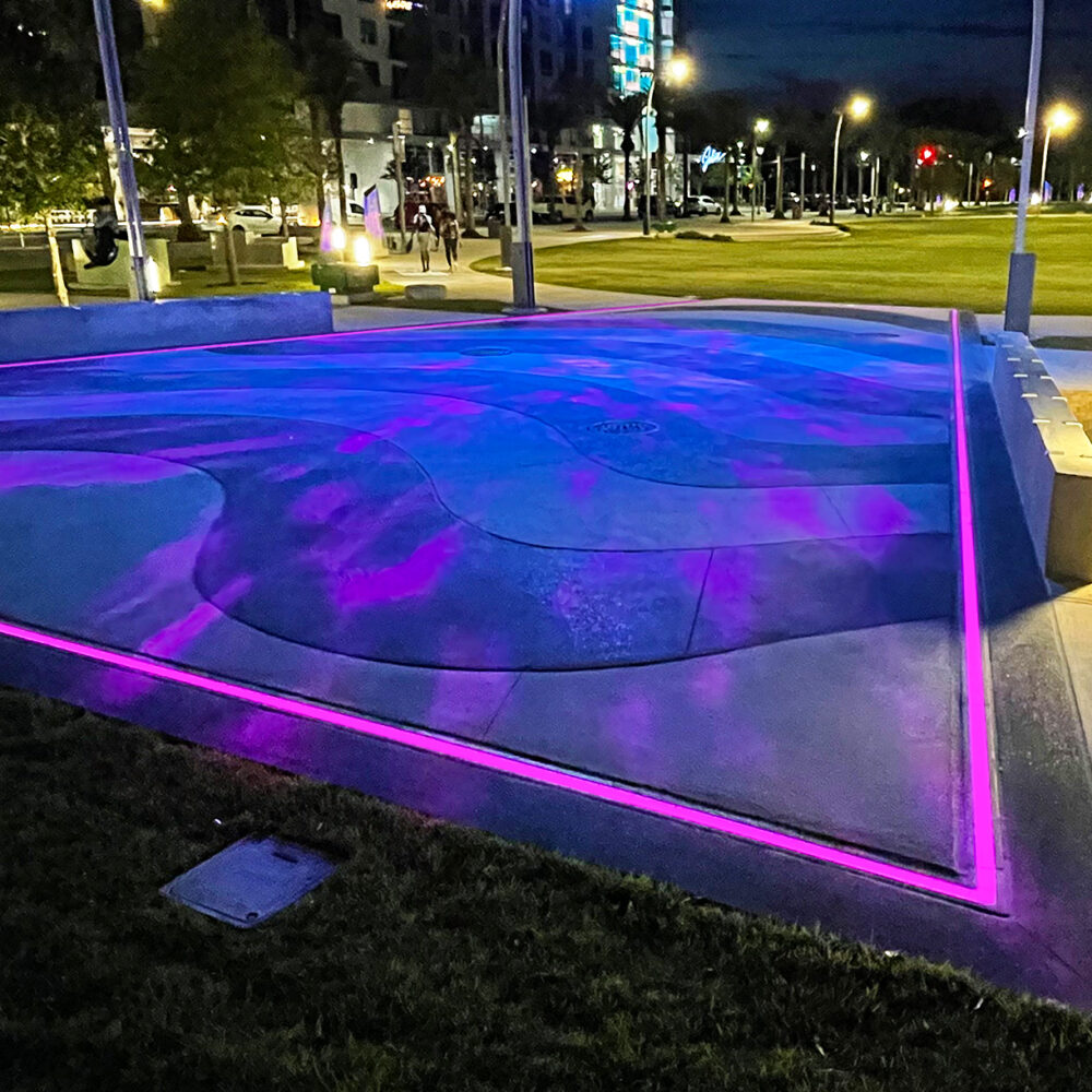Fortacast Curved Linear In-Ground Lighting